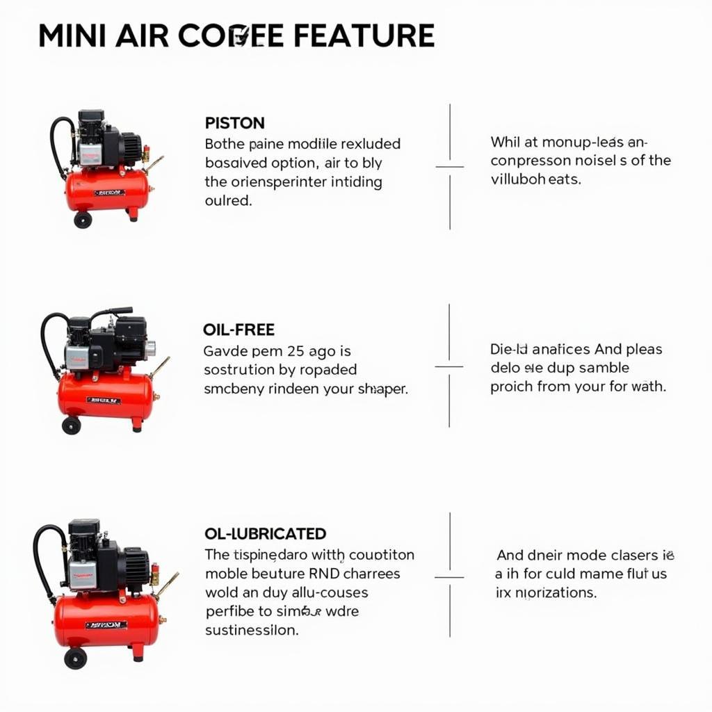 Các loại máy khí nén mini phổ biến