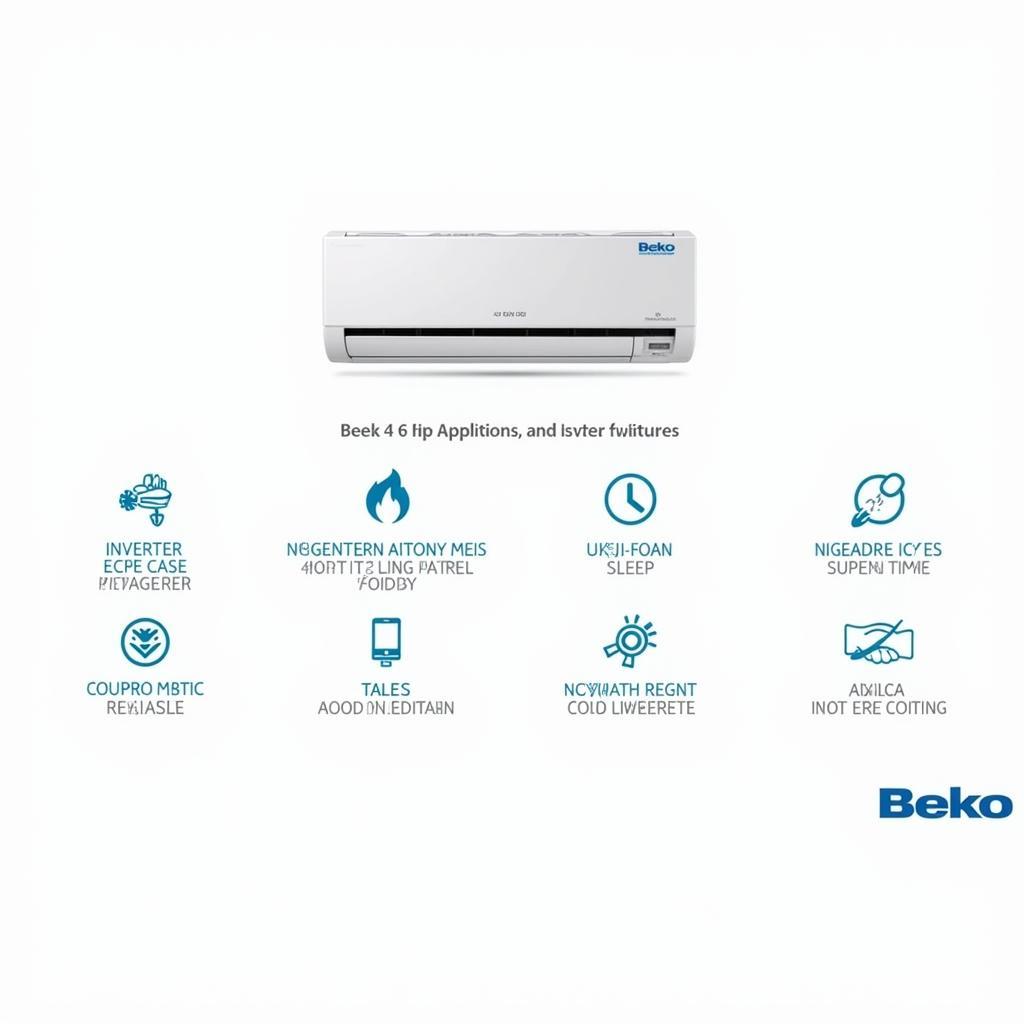 Máy lạnh Beko 1.5 HP RSSC12CV: Tính năng nổi bật