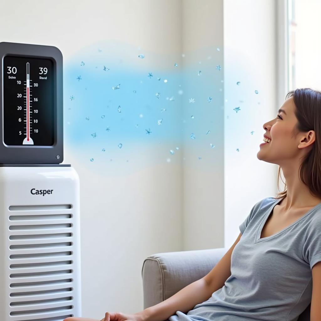 Máy lạnh Casper 1HP làm lạnh nhanh