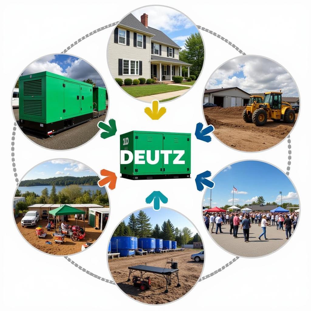 Máy phát điện Deutz ứng dụng đa dạng