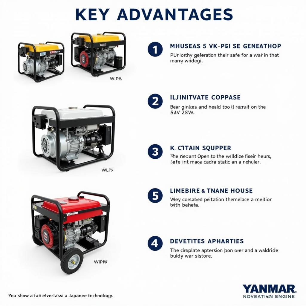 Ưu điểm máy phát điện Yanmar 5kW