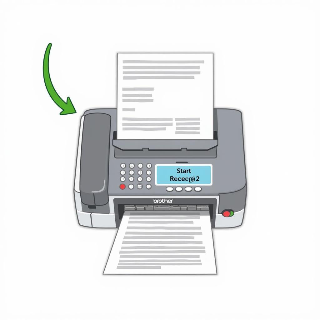 Máy fax Brother 2840 nhận fax tự động hoặc thủ công