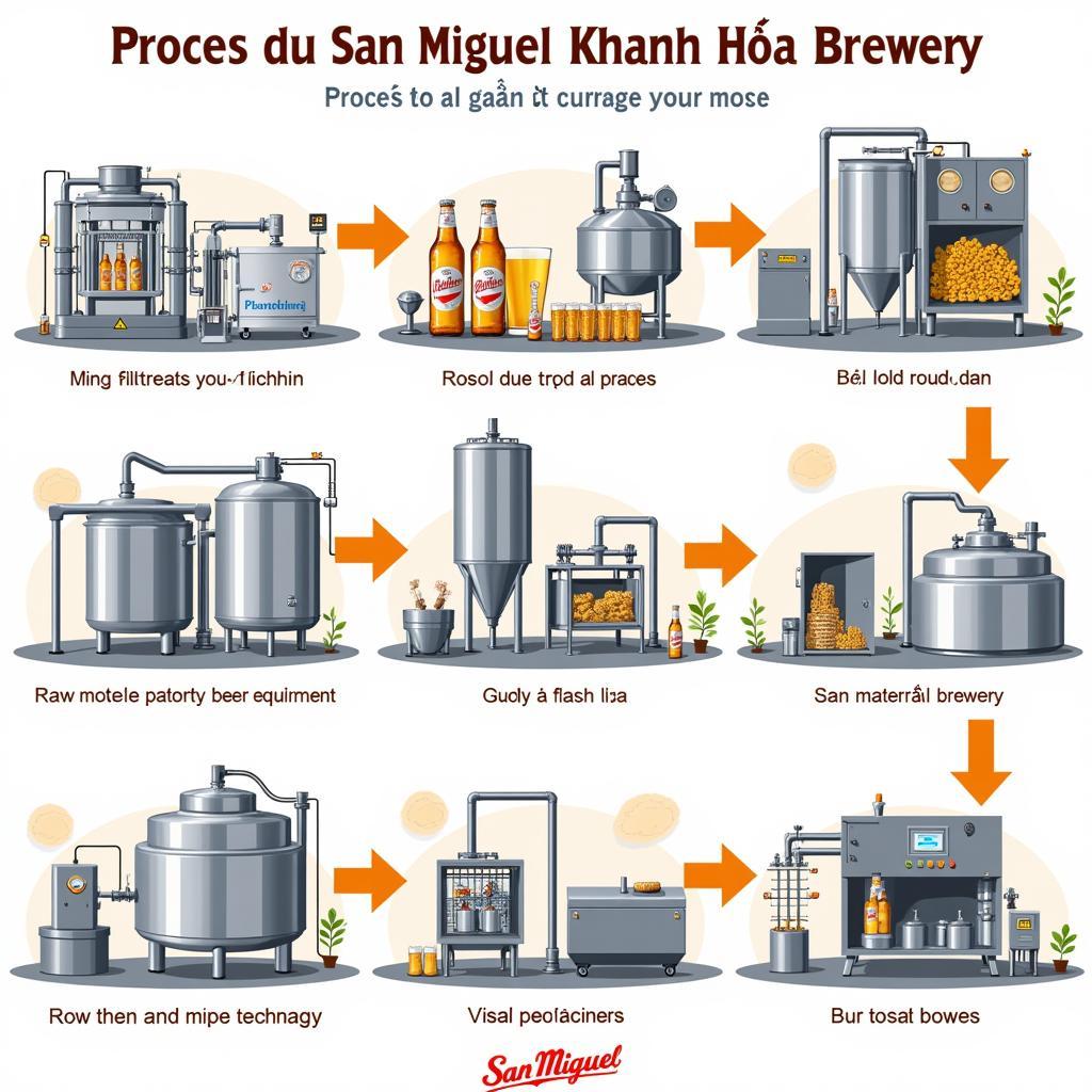 Quy trình sản xuất bia tại nhà máy San Miguel Khánh Hòa