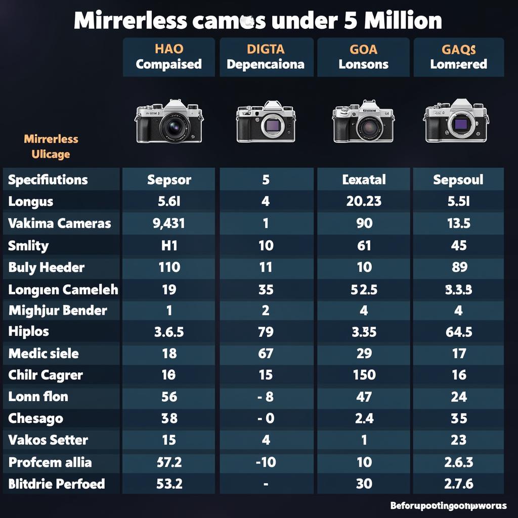 So sánh các dòng máy ảnh mirrorless dưới 5 triệu