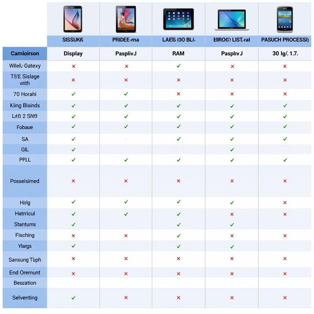 So sánh các dòng máy tính bảng Samsung