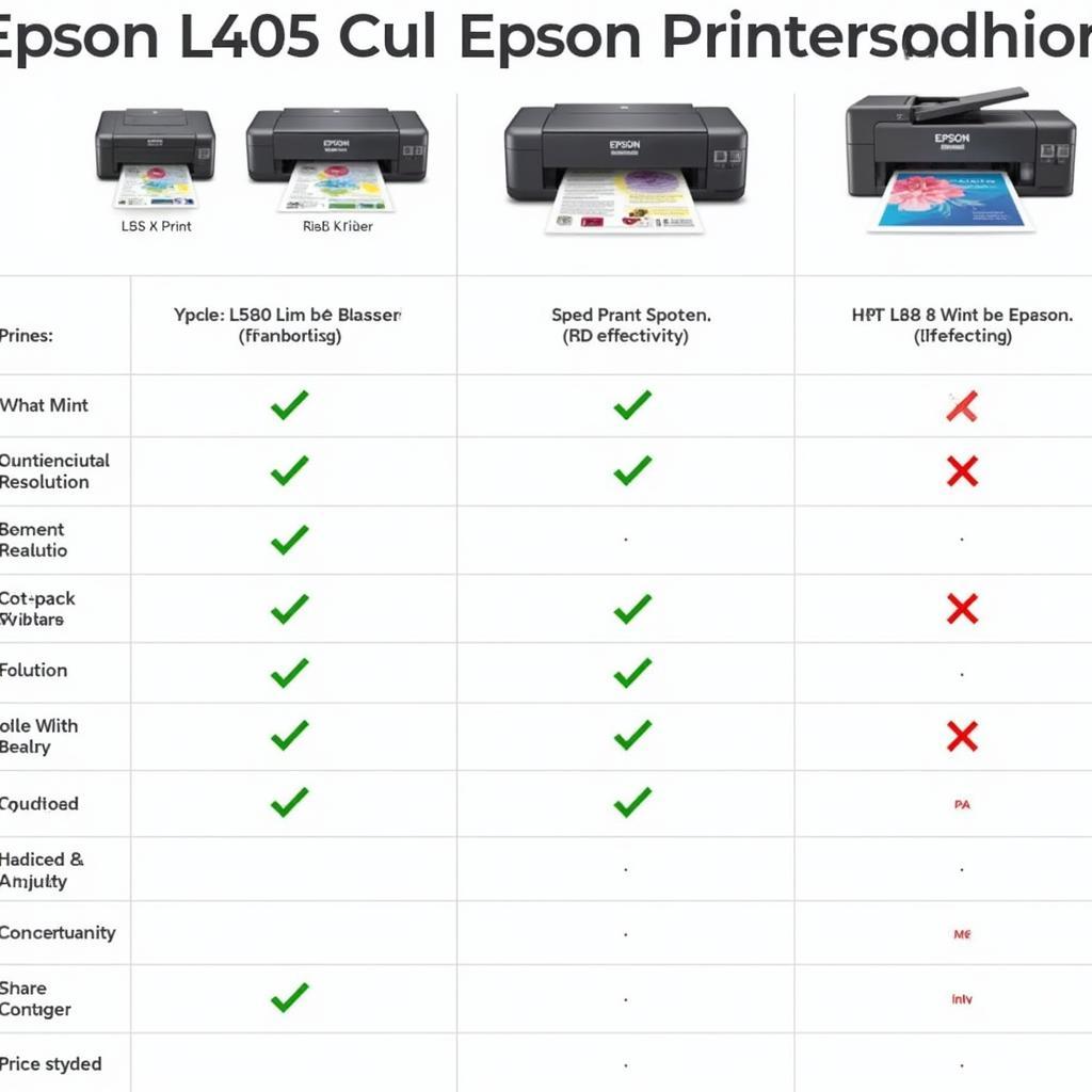 So sánh Epson L405 với các dòng máy in khác