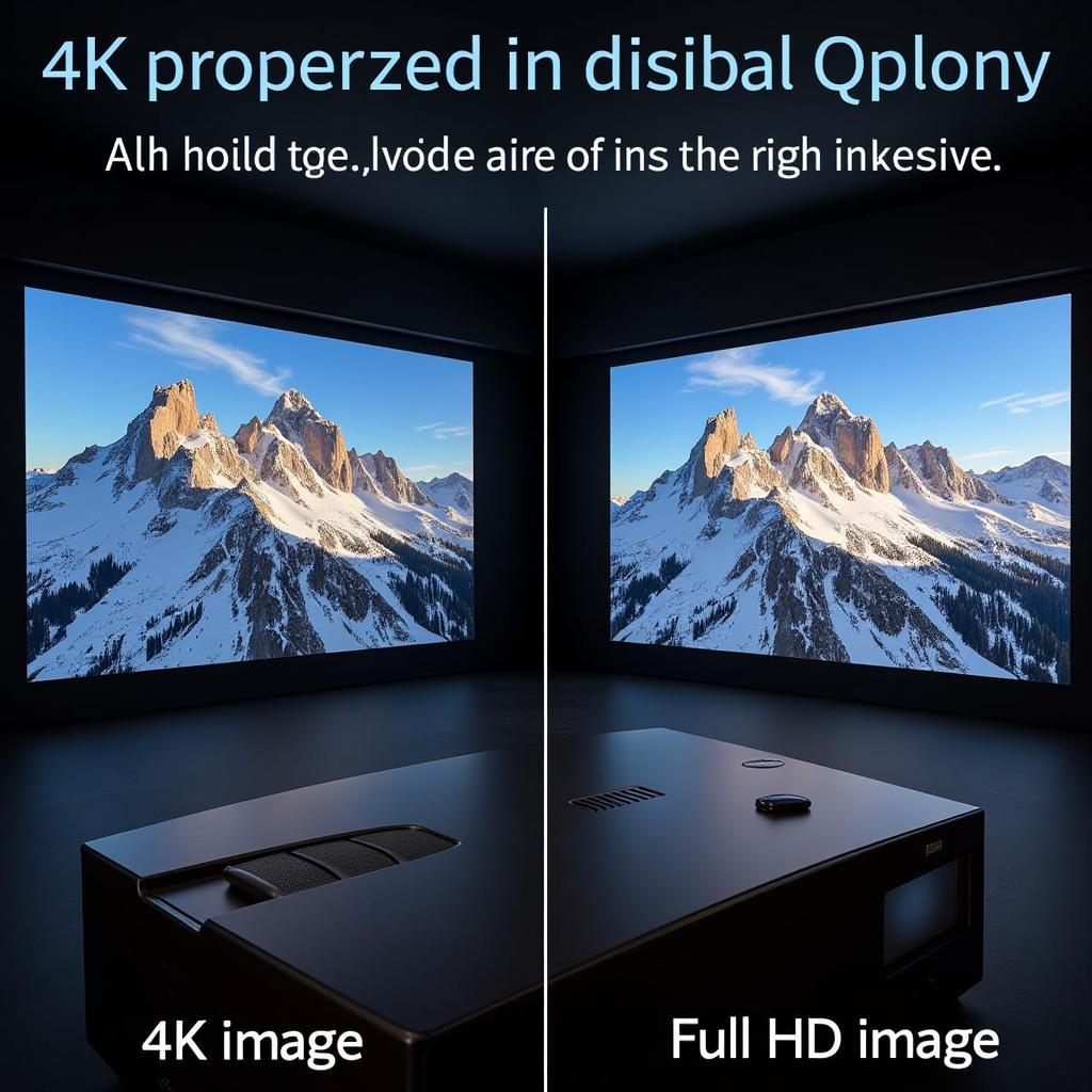 So sánh máy chiếu 4K và Full HD