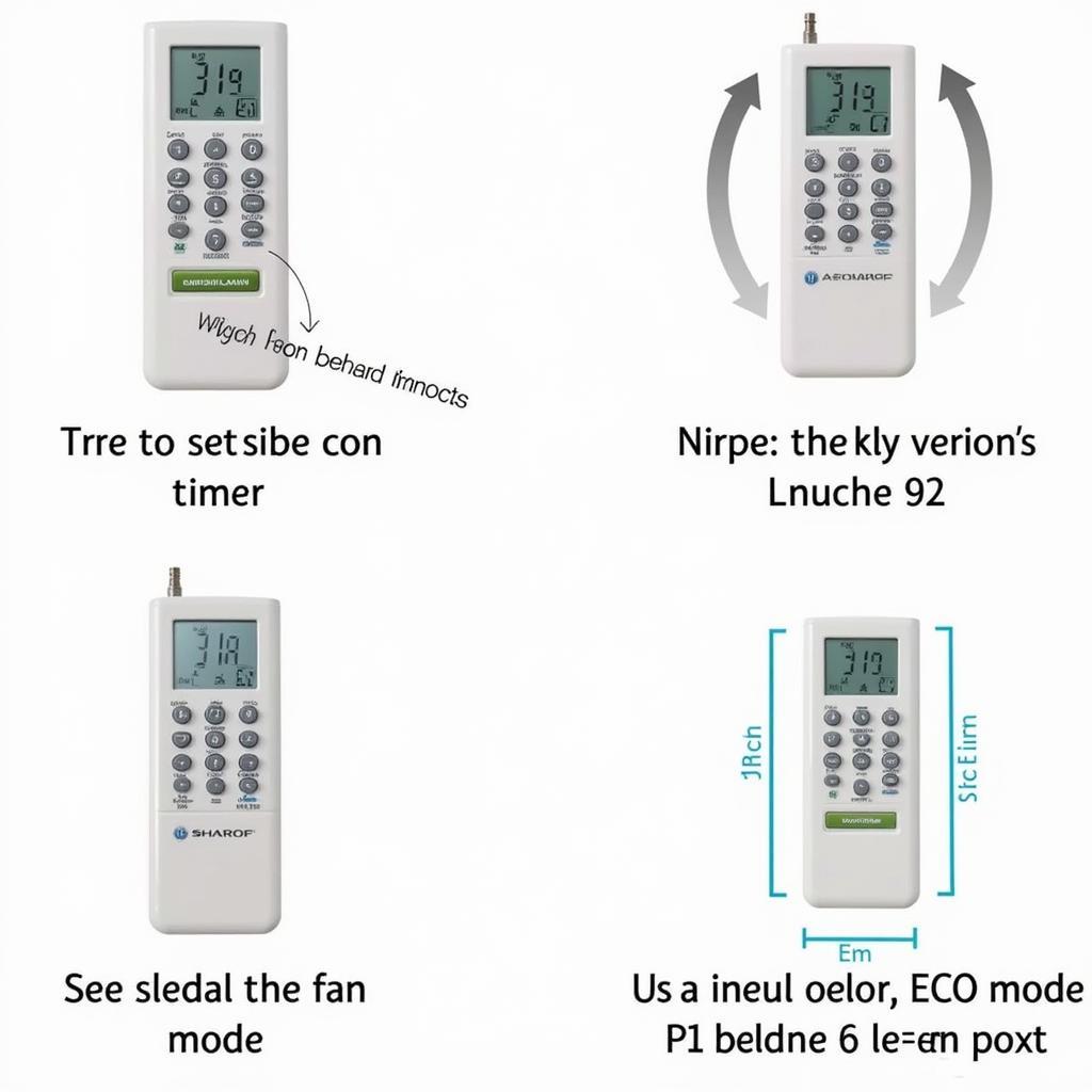 Sử dụng remote máy lạnh Sharp hiệu quả