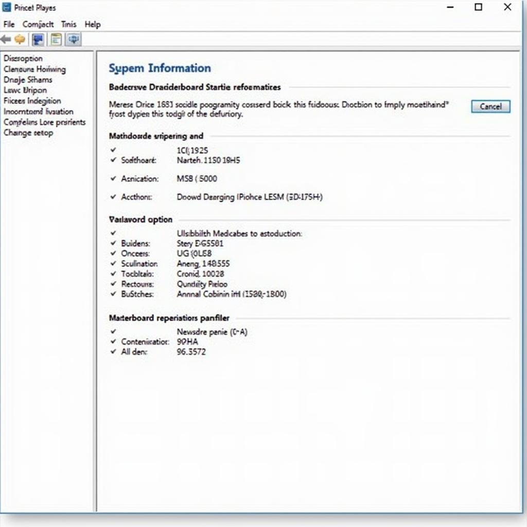 Sử dụng System Information để xem main