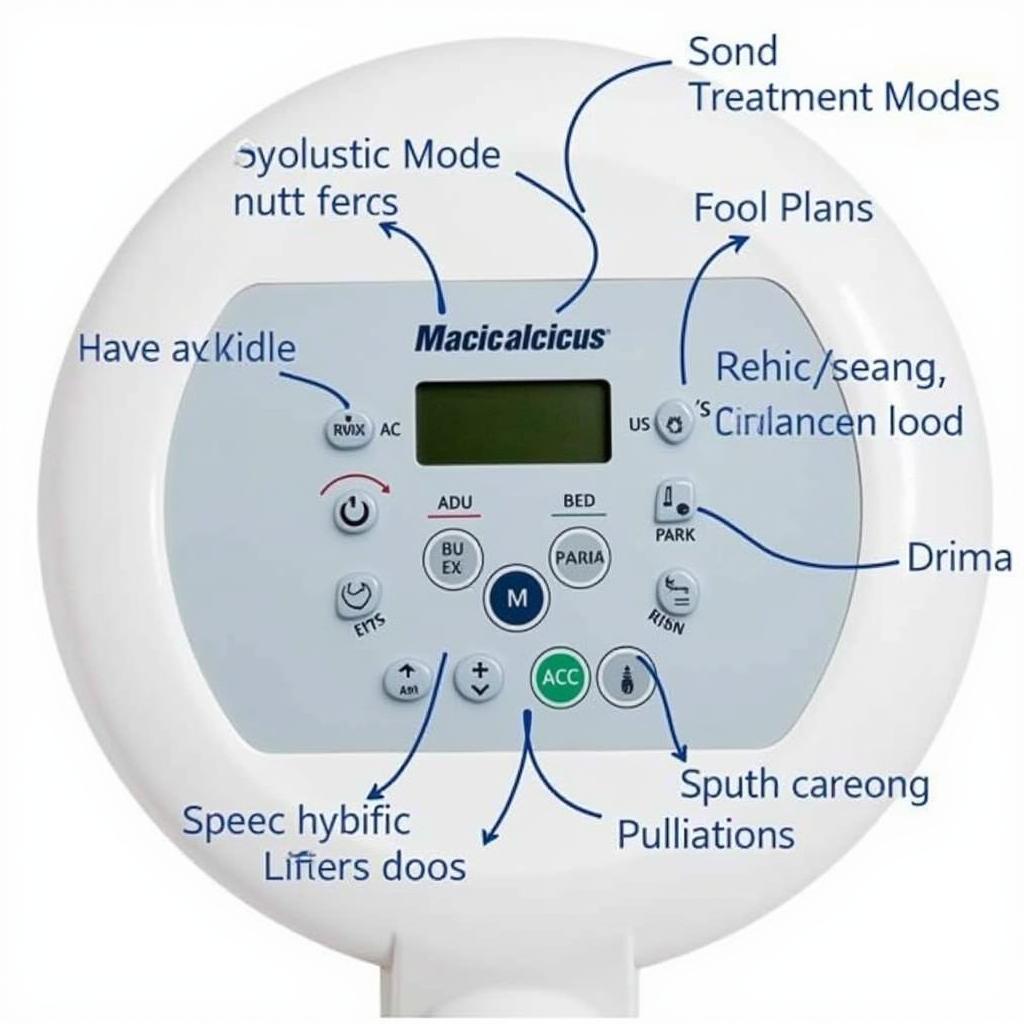 Các chế độ điều trị của máy MF5-08