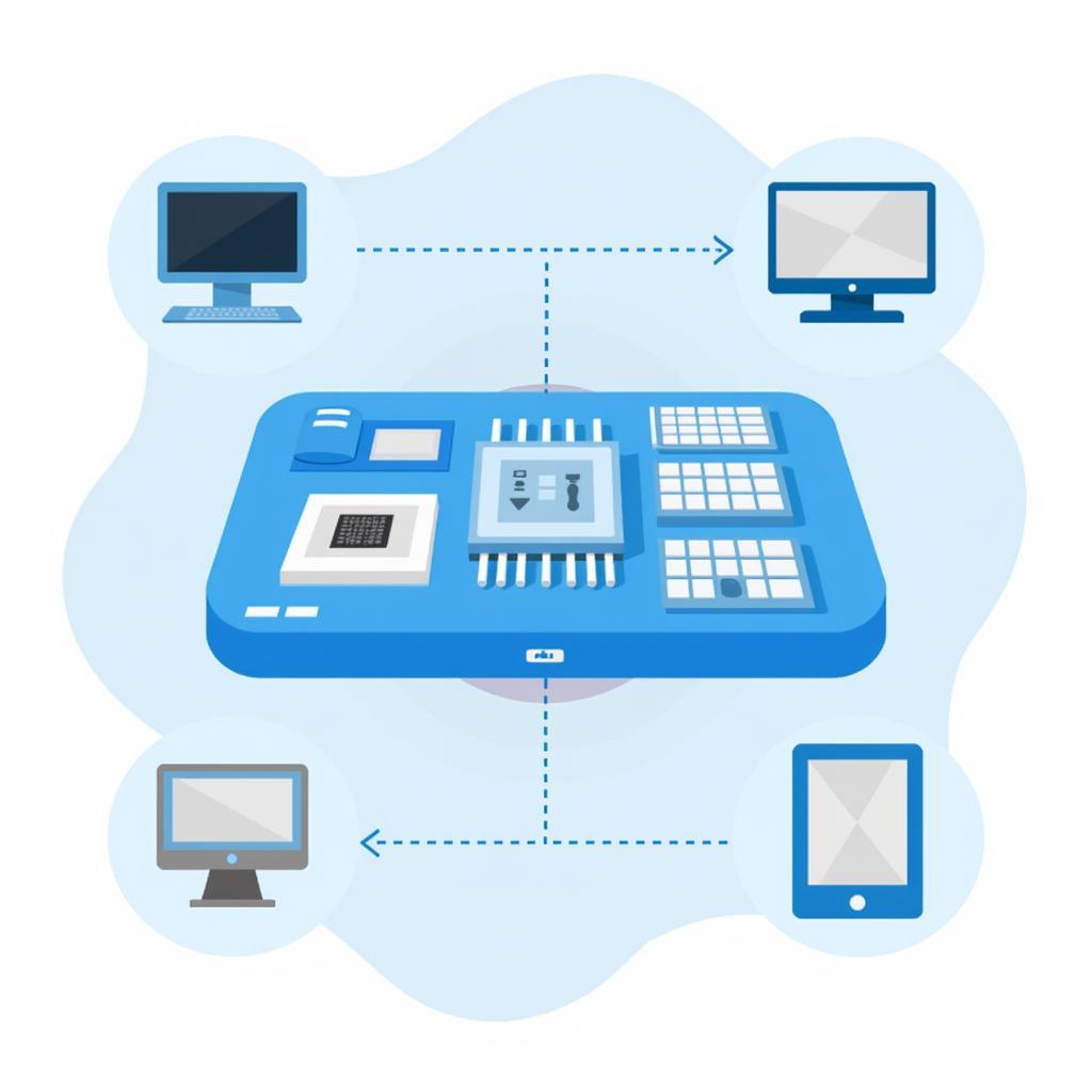 Các thành phần chính của máy tính số bao gồm CPU, bộ nhớ, thiết bị nhập và thiết bị xuất.