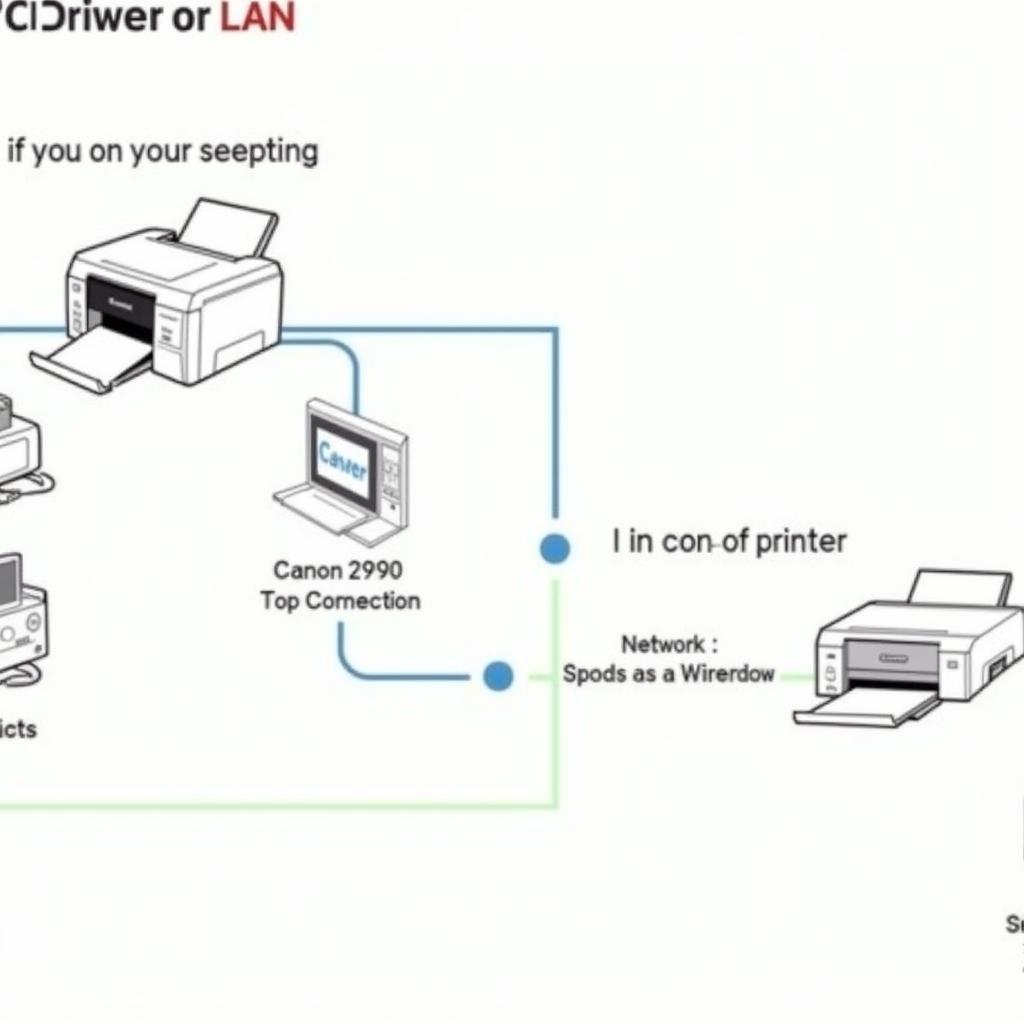 Cài đặt máy in Canon 2900 qua mạng LAN