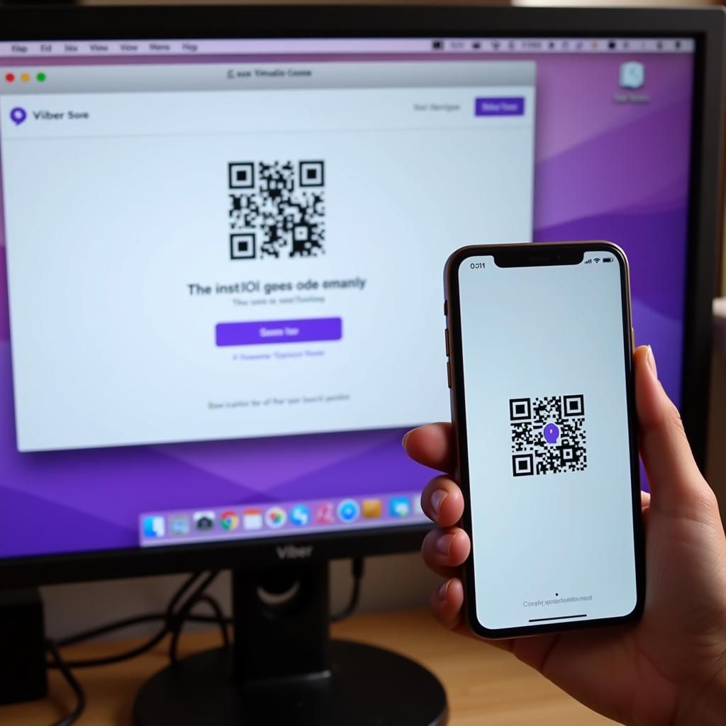 Cài đặt Viber trên máy tính - Quét mã QR