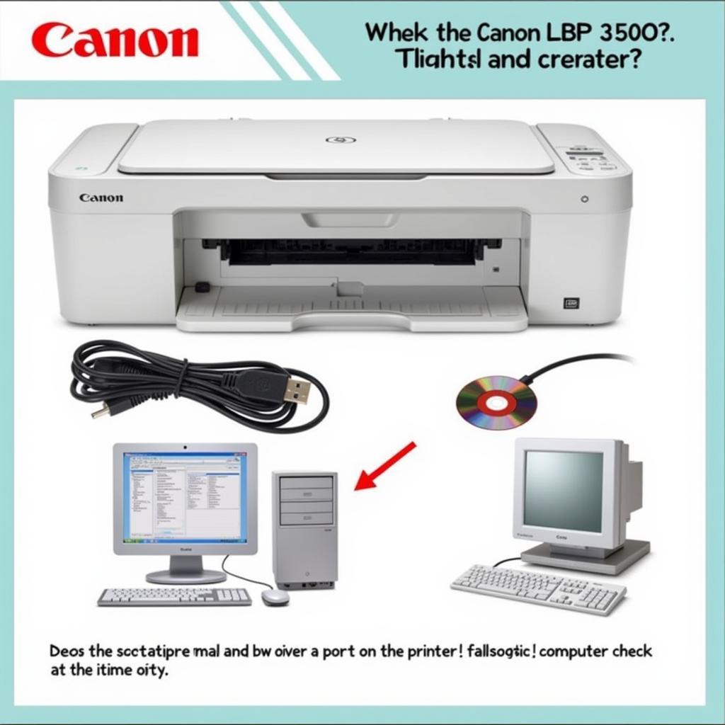 Chuẩn bị cài đặt máy in Canon LBP 3500