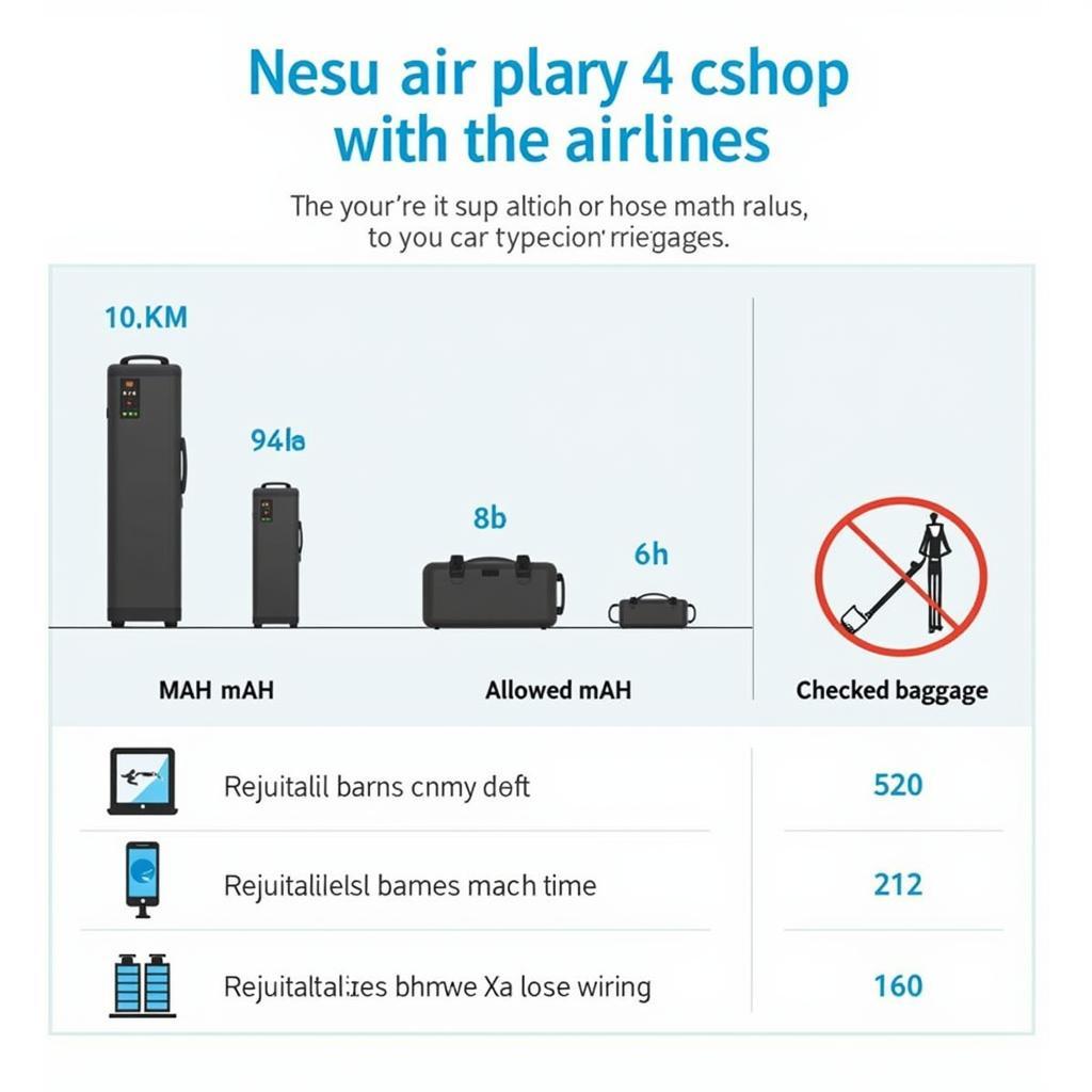 Dung Lượng Pin Sạc Dự Phòng Cho Phép Trên Máy Bay