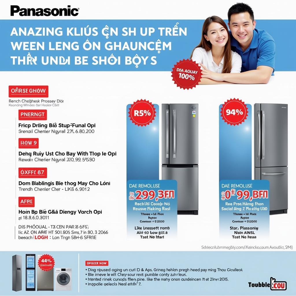 Chương trình khuyến mãi hấp dẫn khi mua tủ lạnh Panasonic tại Điện Máy Chợ Lớn