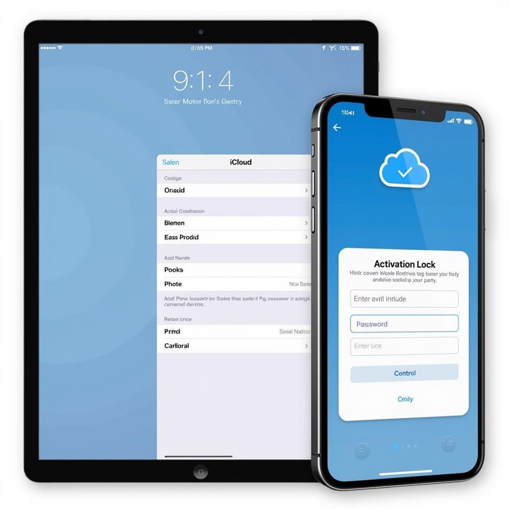 Hình ảnh minh họa máy iPhone và iPad bị dính iCloud