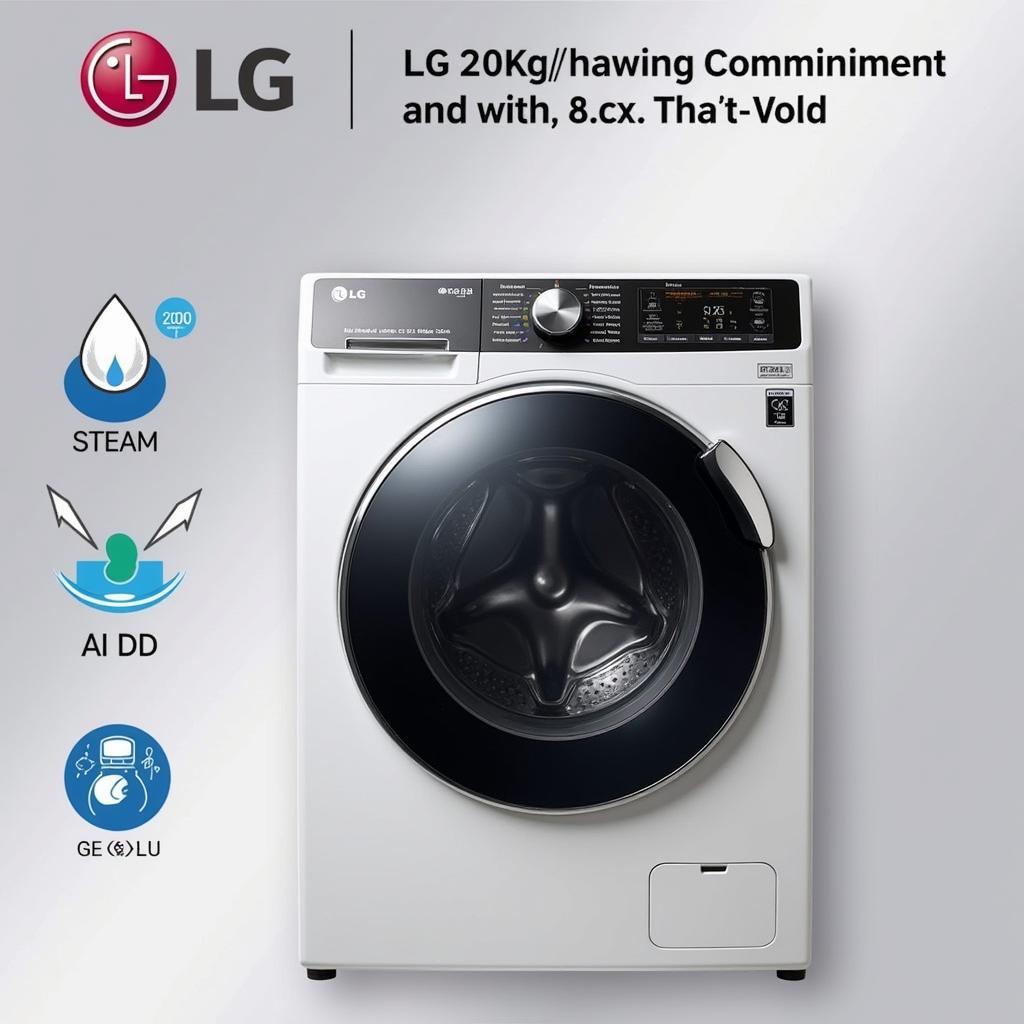 Máy giặt LG 20kg với công nghệ tiên tiến