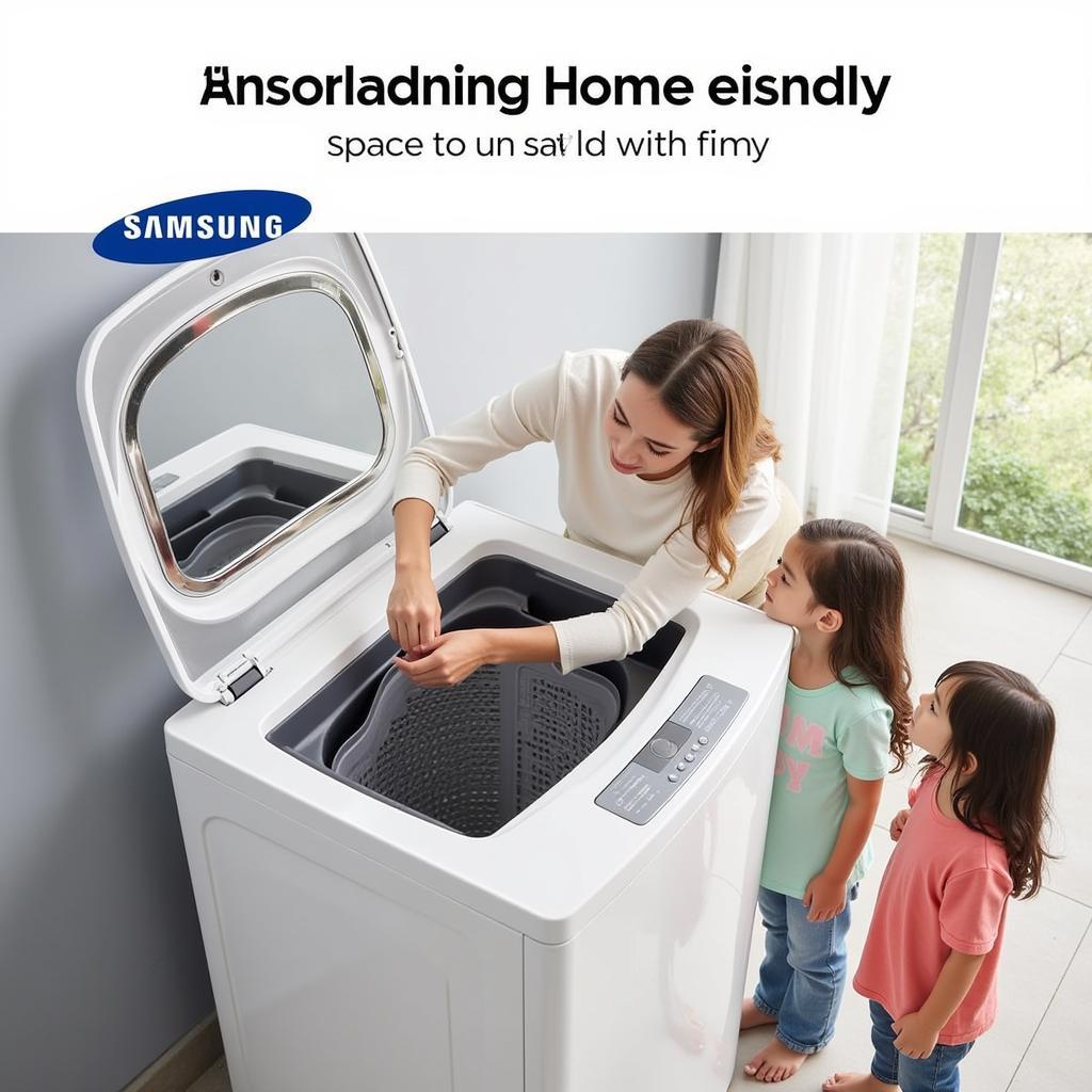 Máy giặt Samsung 9kg cửa trên tiện dụng và dễ sử dụng