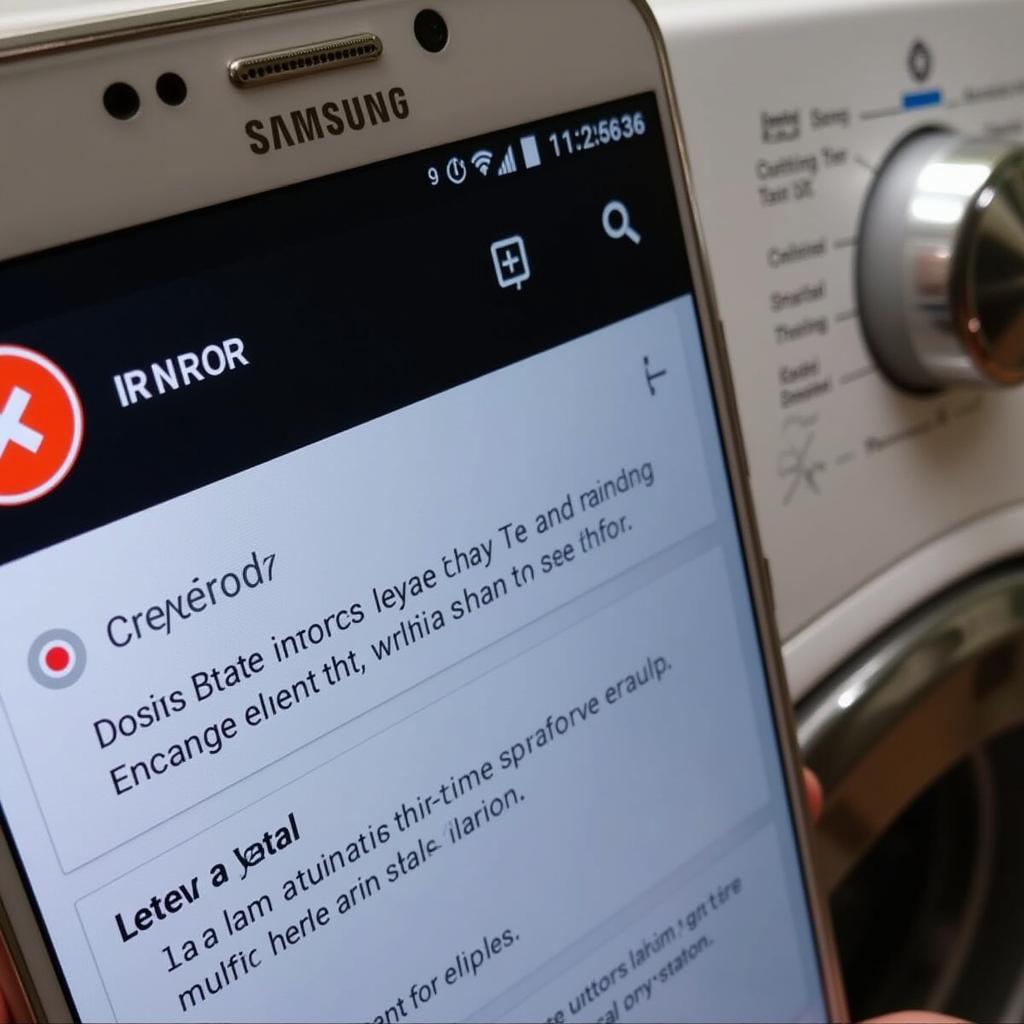Chẩn đoán lỗi thông minh trên máy giặt Samsung Smart Care