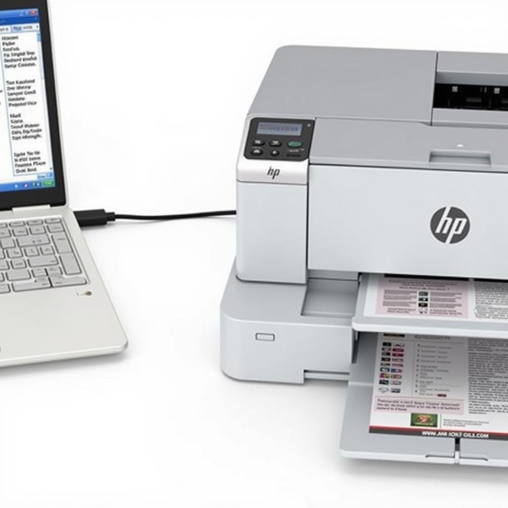 Máy in HP LaserJet M1132 MFP kết nối máy tính