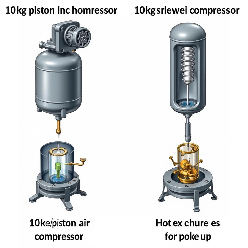 Máy nén khí 10kg: Piston hay trục vít?