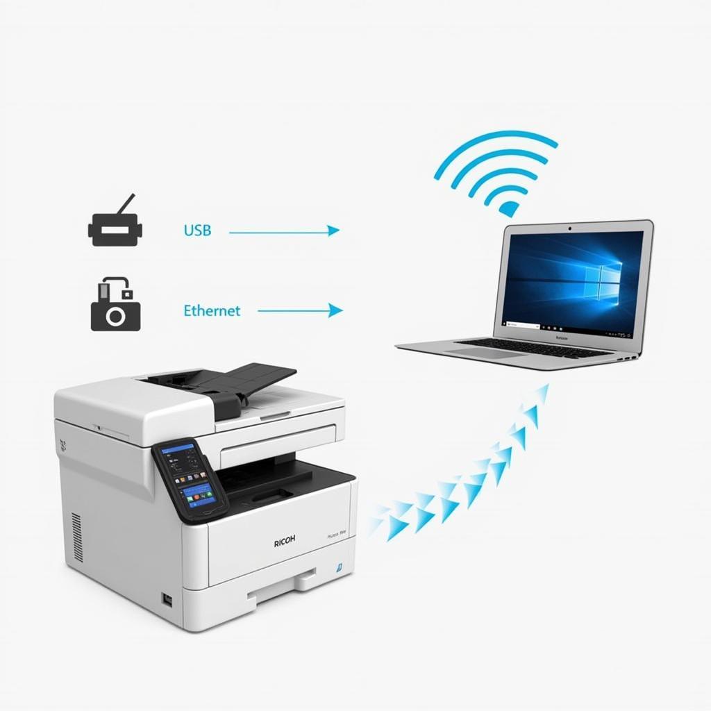 Máy Photocopy Ricoh MP 5055SP: Kết Nối