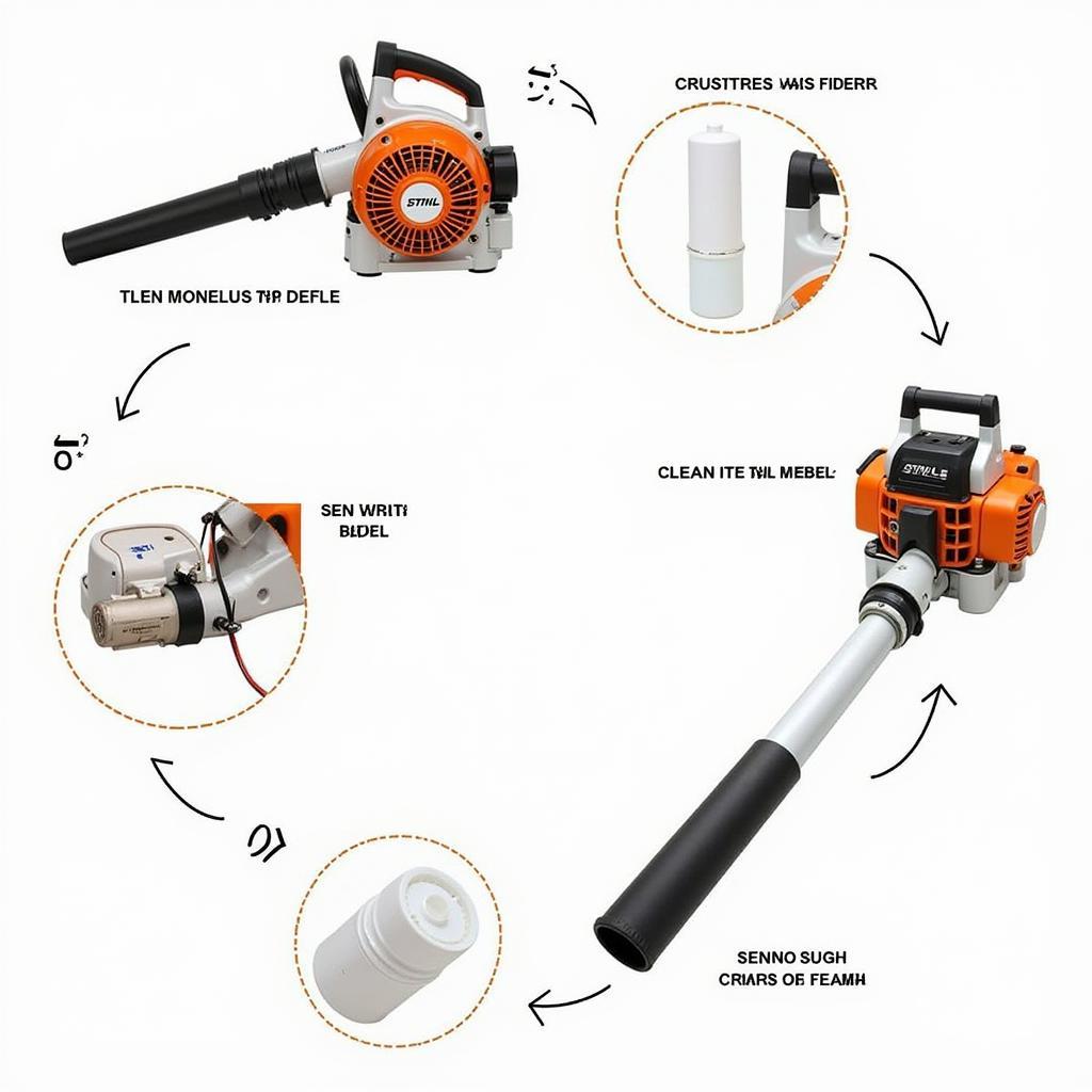 Máy thổi lá Stihl BR 700 bảo trì