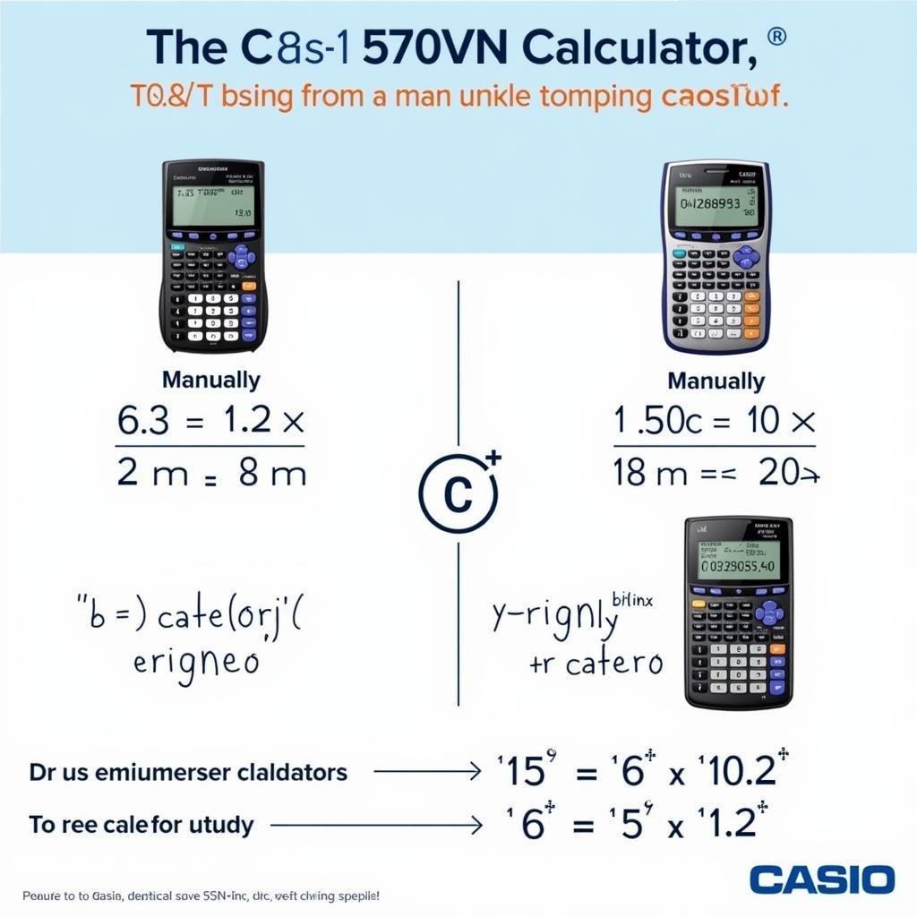 Máy tính Casio 570VN giúp tiết kiệm thời gian