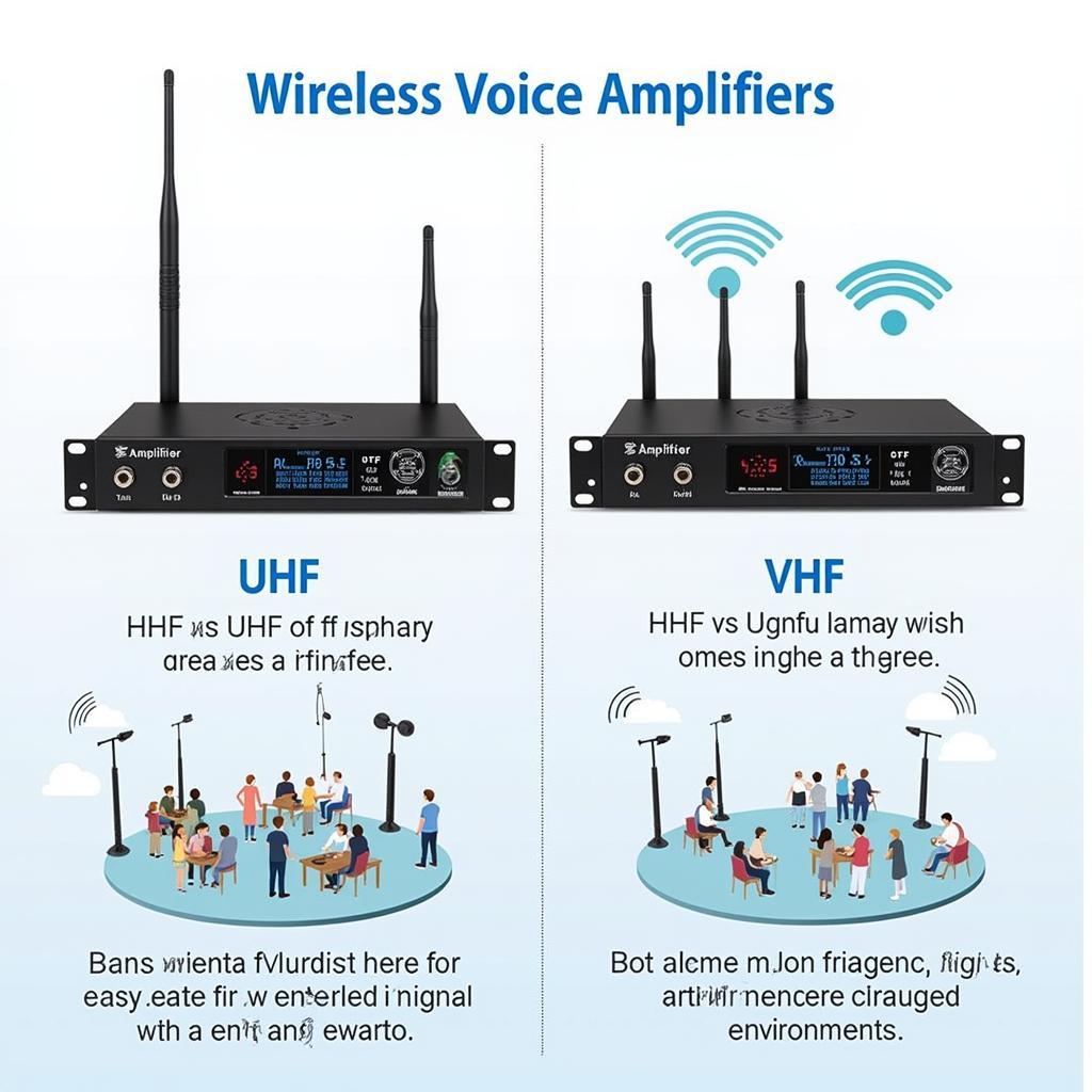 So sánh máy trợ giảng không dây UHF và VHF