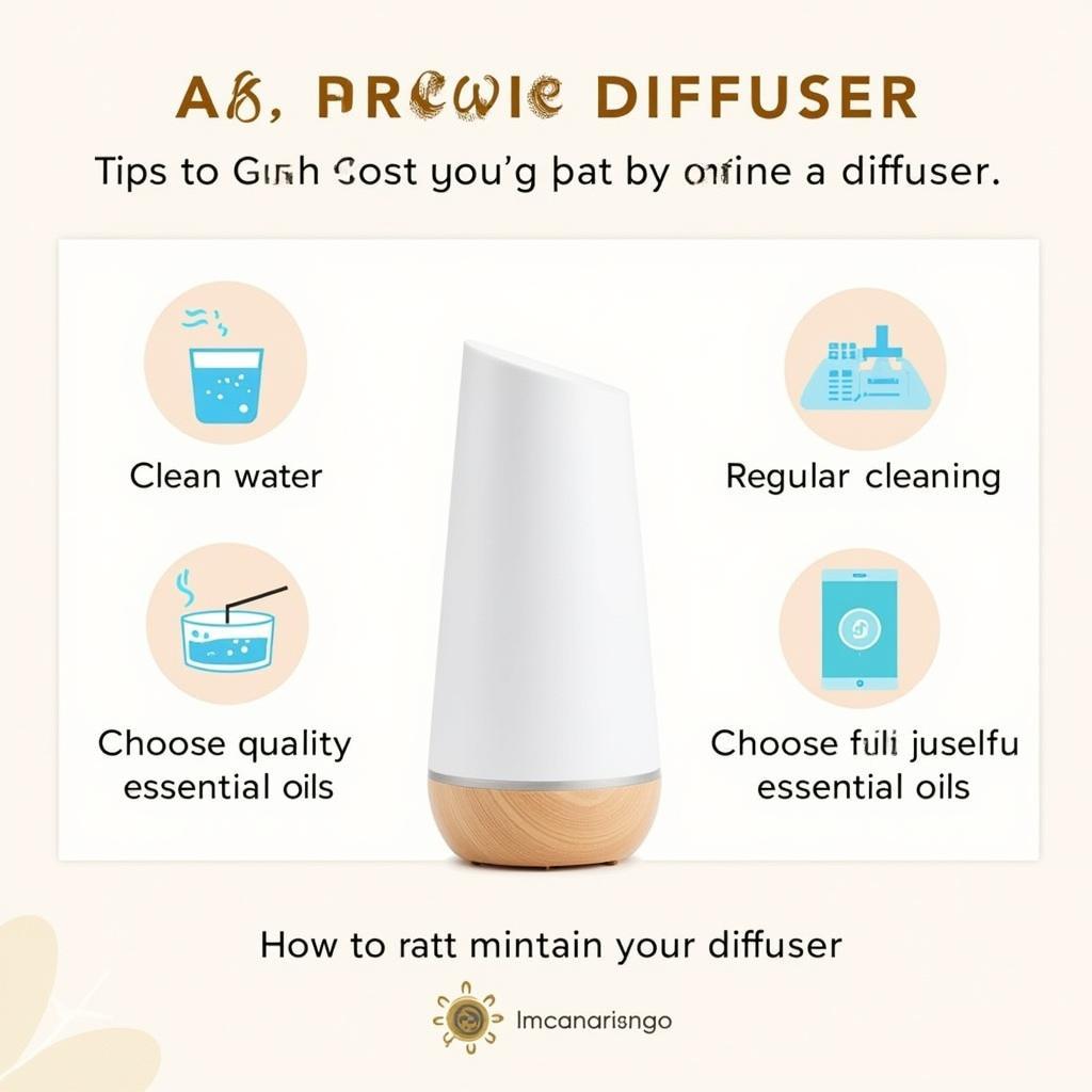 Mẹo sử dụng máy xông tinh dầu aroma diffuser hiệu quả