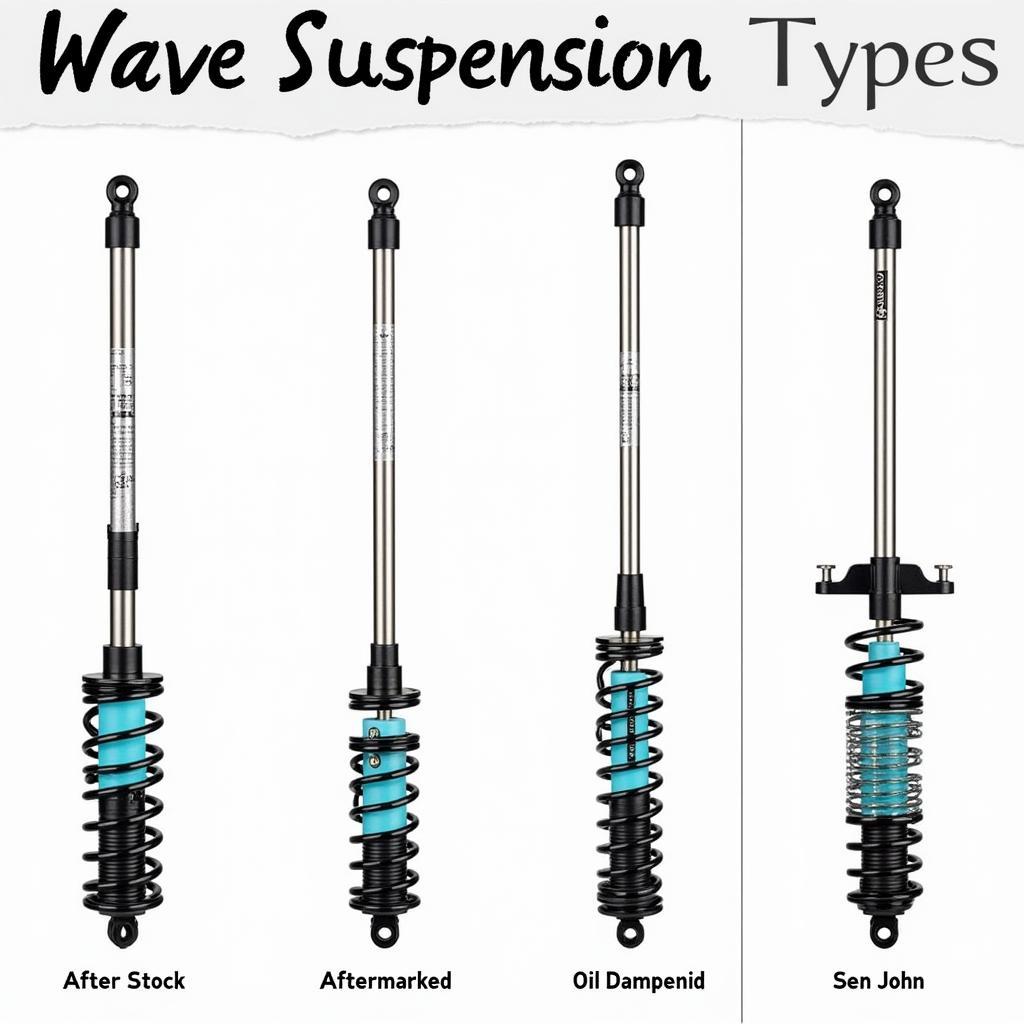 Các loại phuộc xe máy Wave