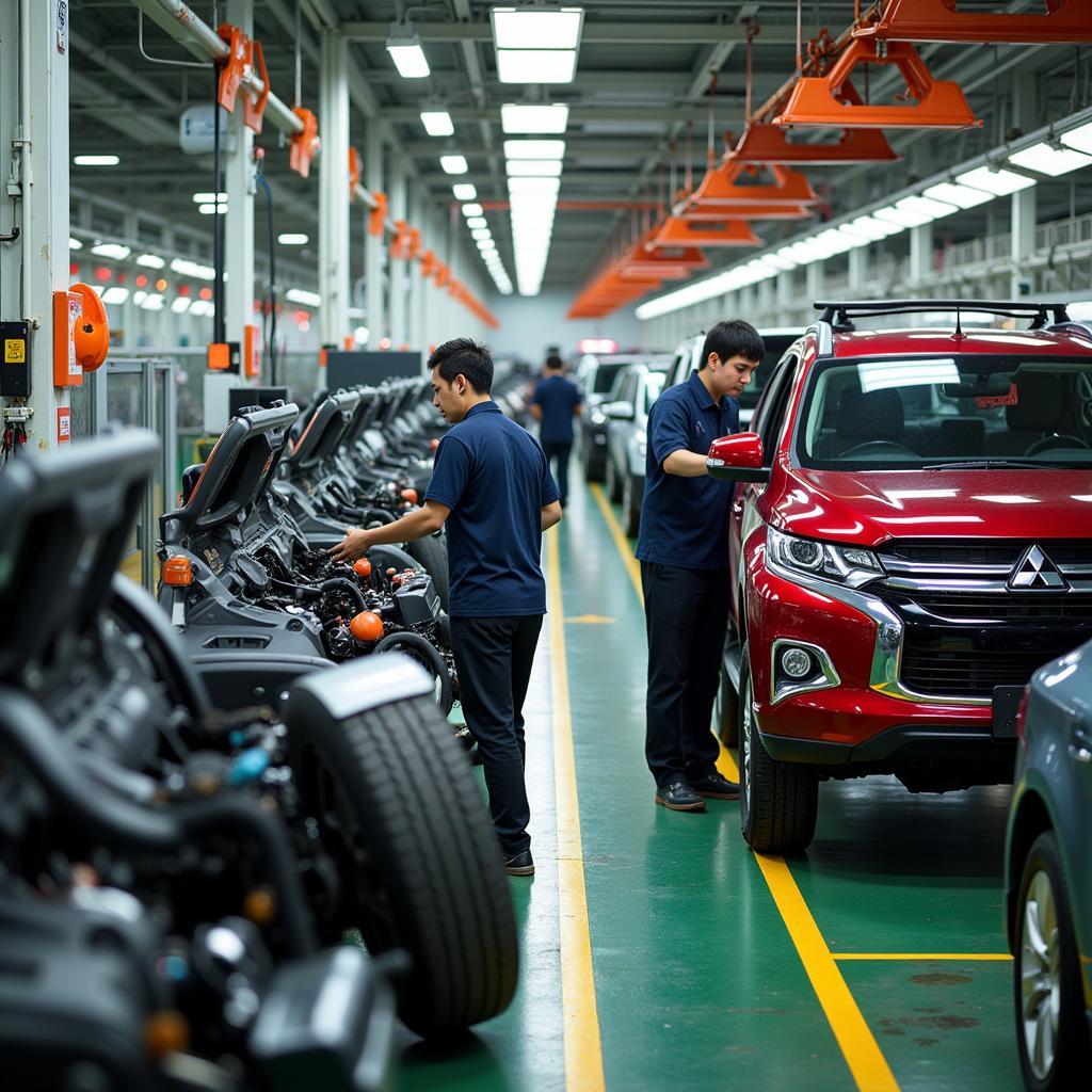 Sản xuất ô tô Mitsubishi tại Bình Dương