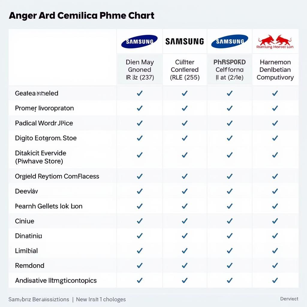 So sánh giá điện thoại Samsung