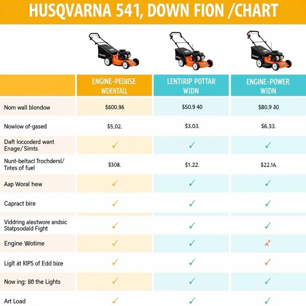 So sánh máy cắt cỏ Husqvarna 541 với các dòng máy khác