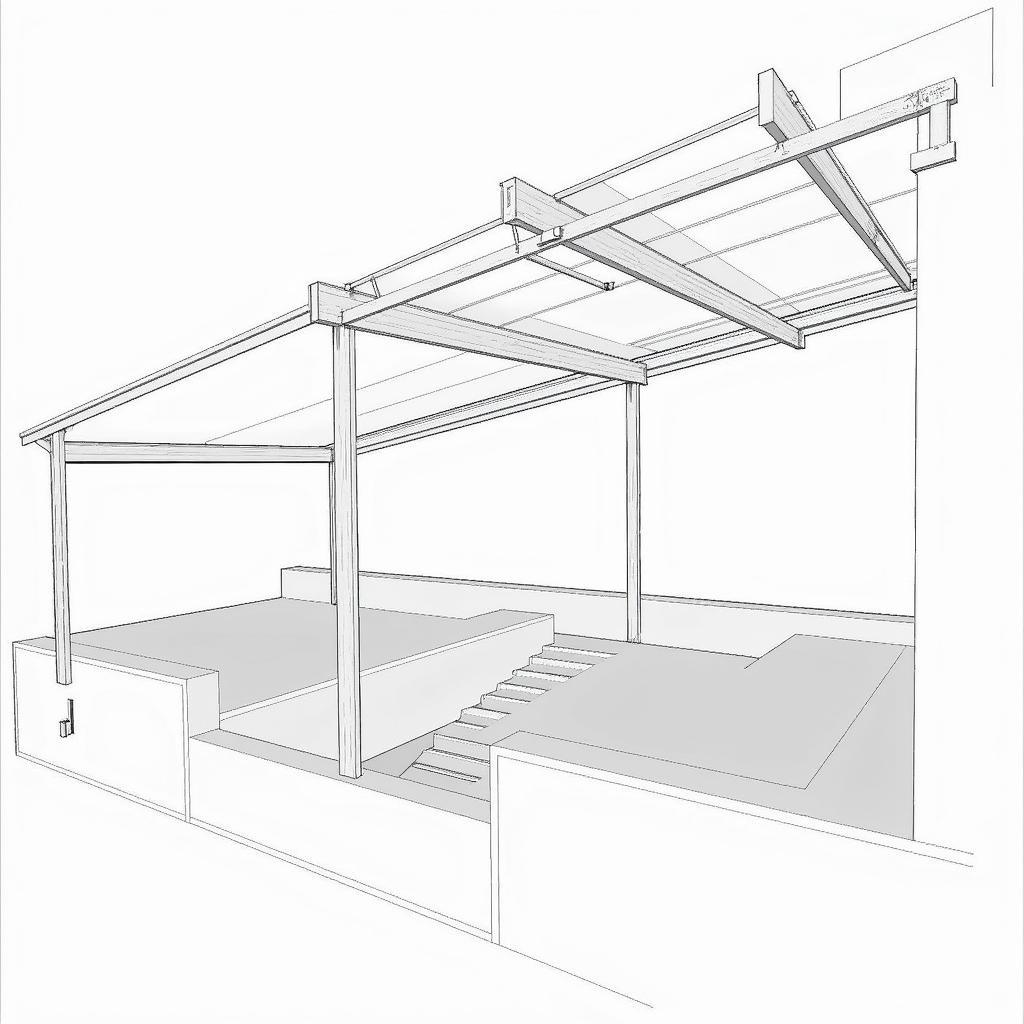 Thiết kế mái kính biệt thự