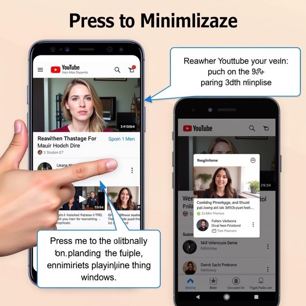 Thu nhỏ YouTube trên điện thoại
