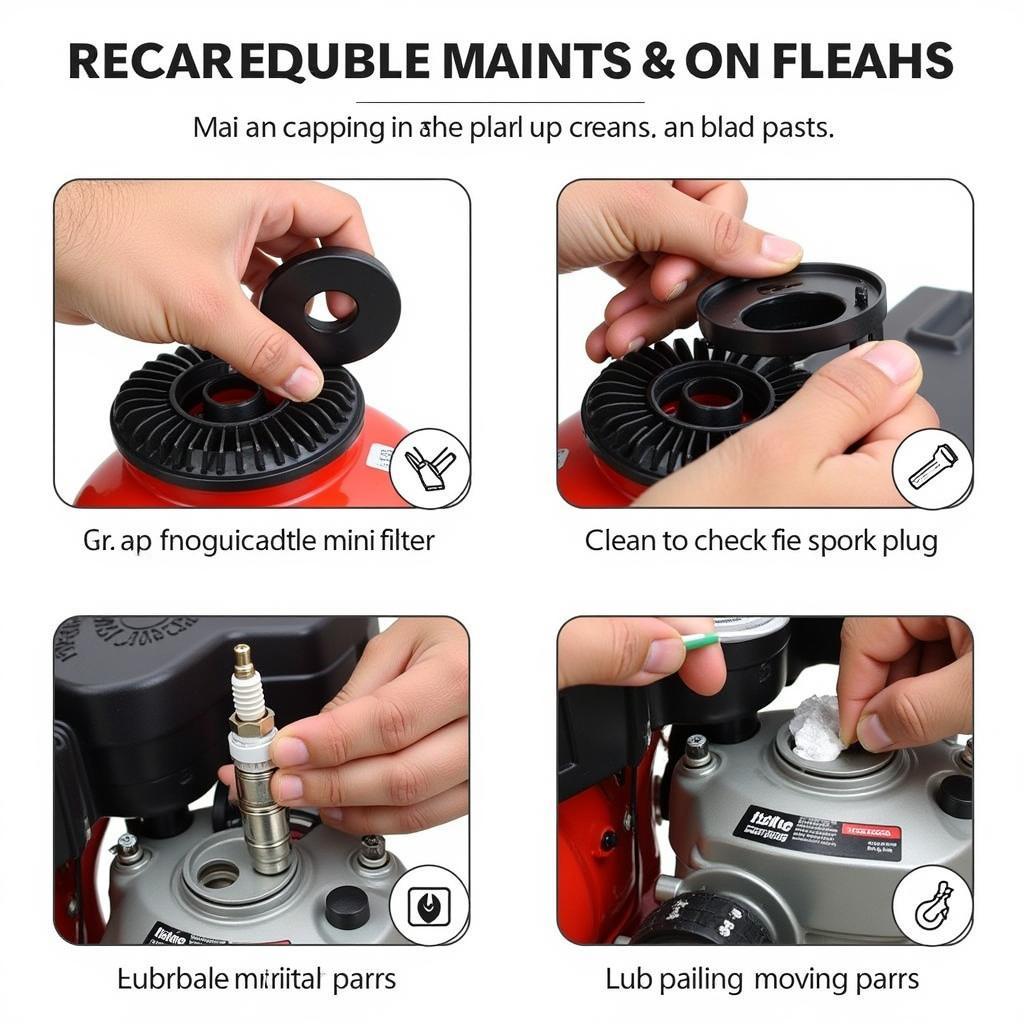 Maintaining mini tiller spare parts