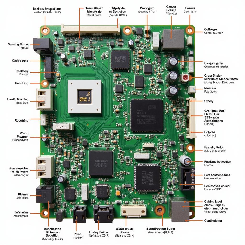 Cấu tạo bo máy giặt Samsung