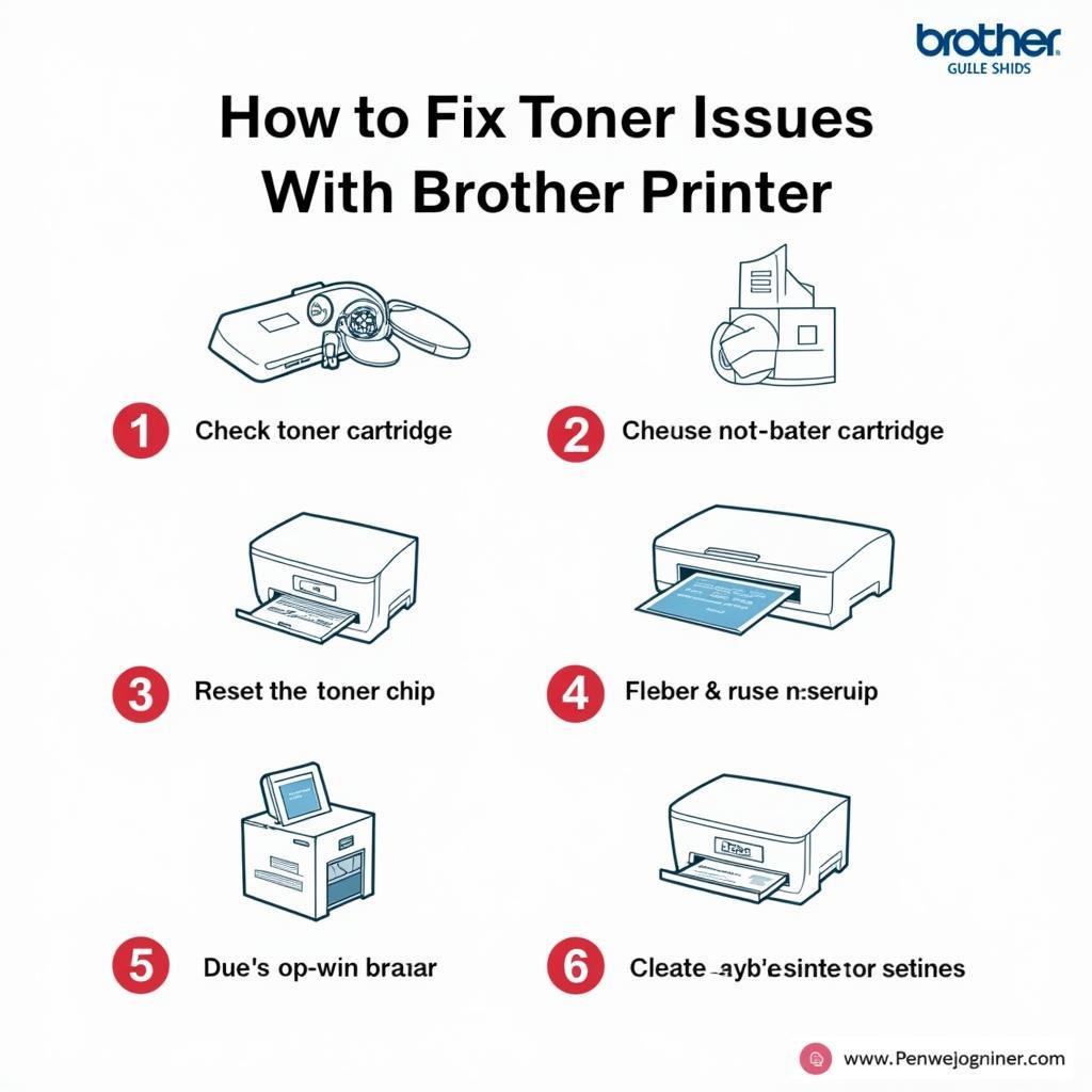 Các bước sửa lỗi toner máy in