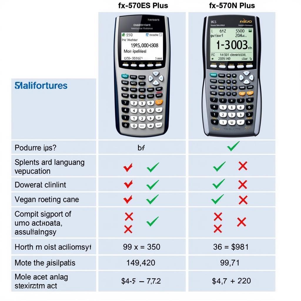 So sánh Casio fx-570ES Plus và fx-570VN Plus