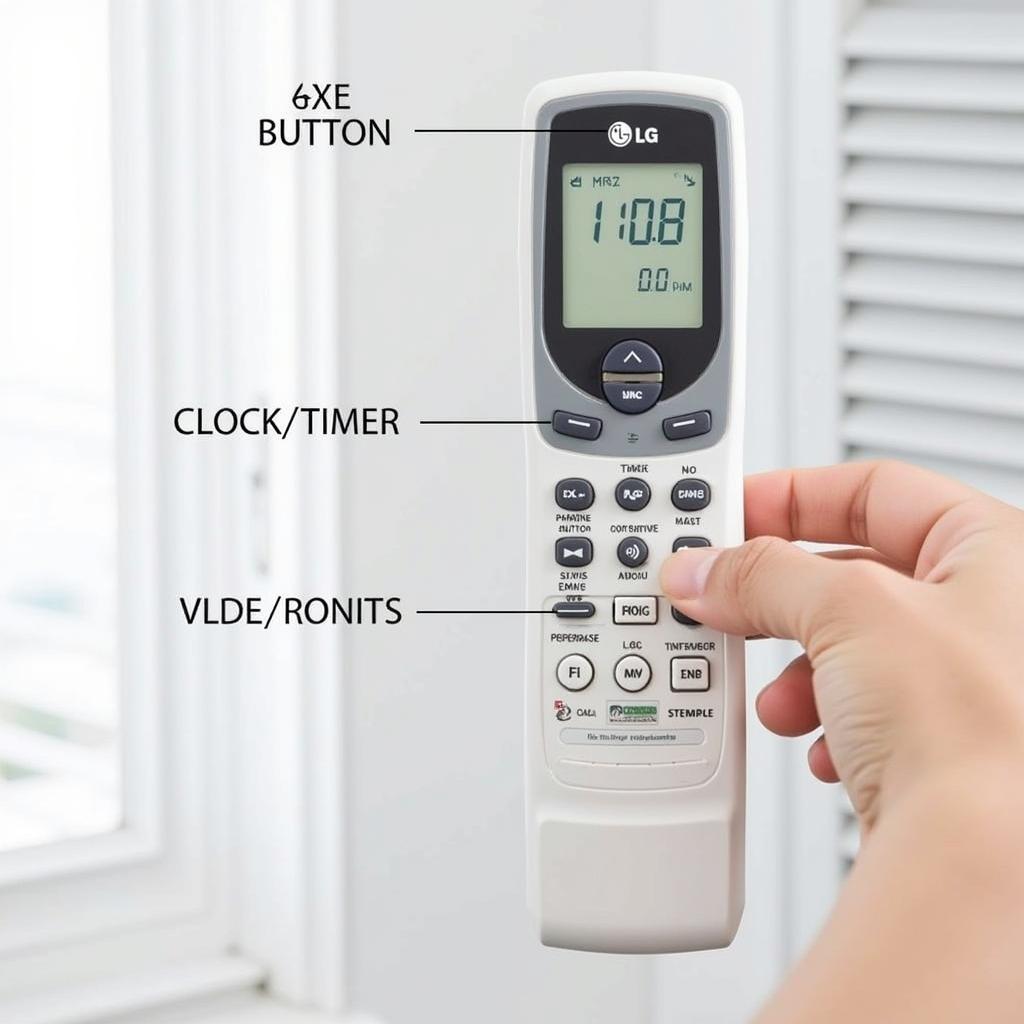 Chỉnh giờ remote máy lạnh LG