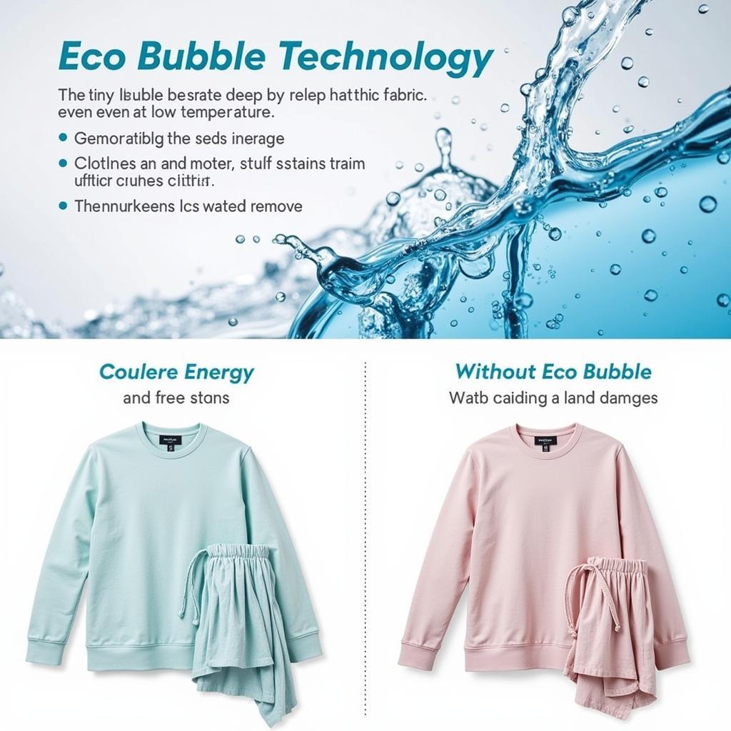 Công nghệ Eco Bubble giặt sạch bảo vệ quần áo