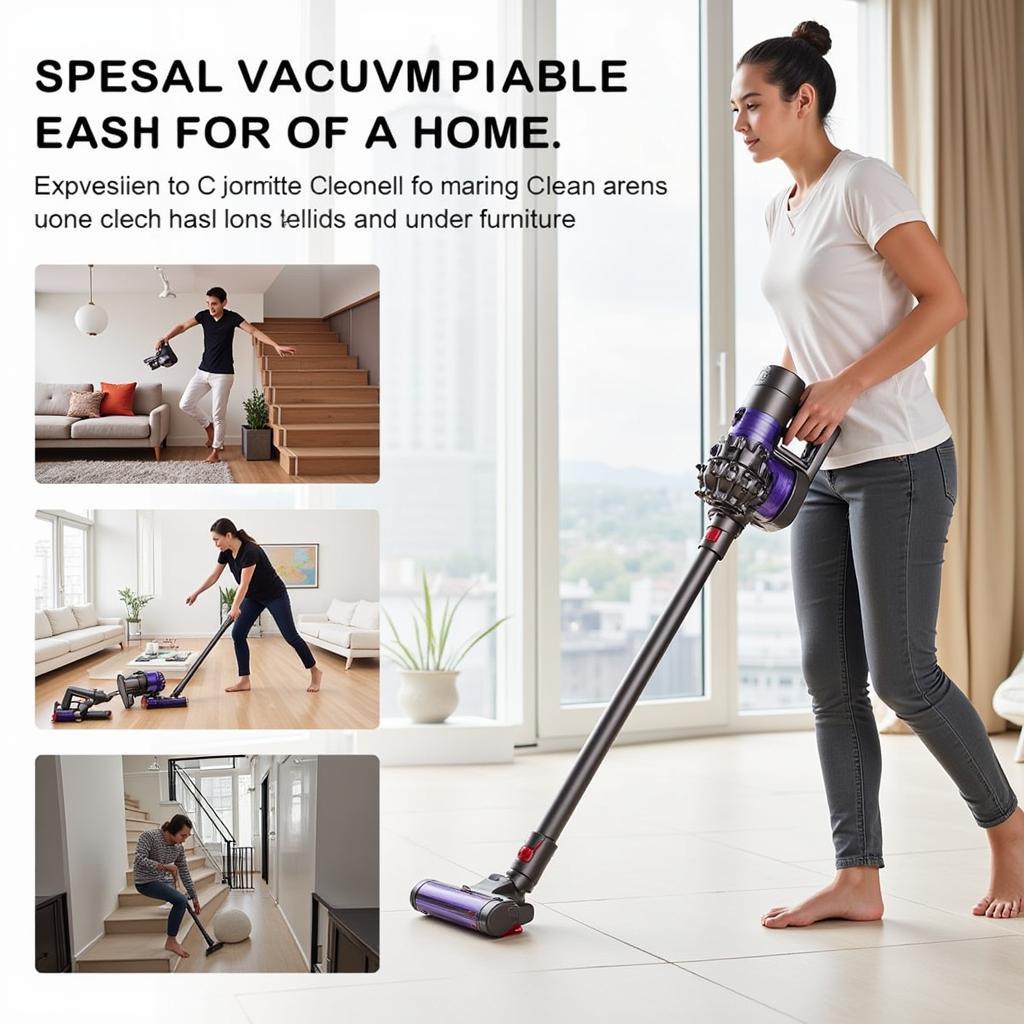 Thiết kế không dây của máy hút bụi Dyson