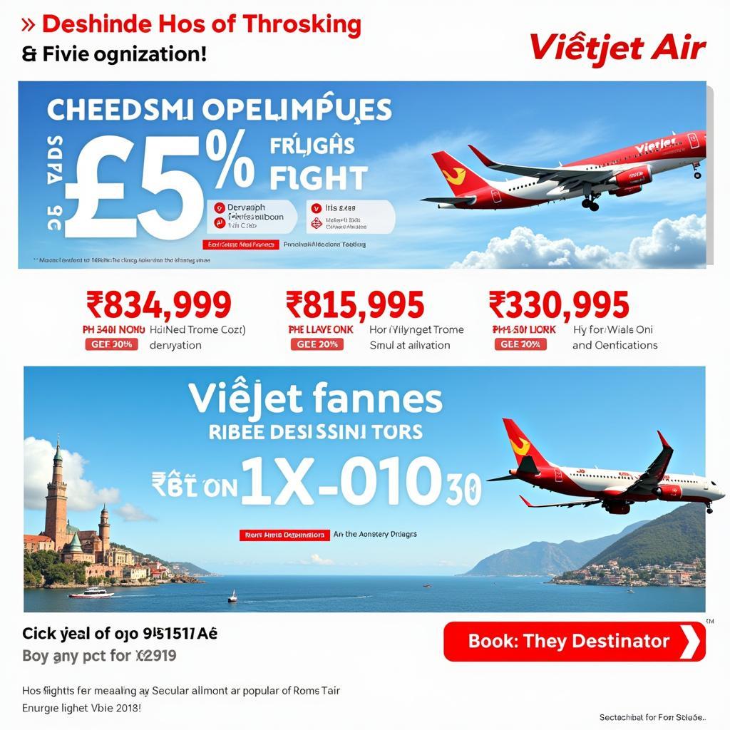 Giá vé máy bay Vietjet hôm nay khuyến mãi