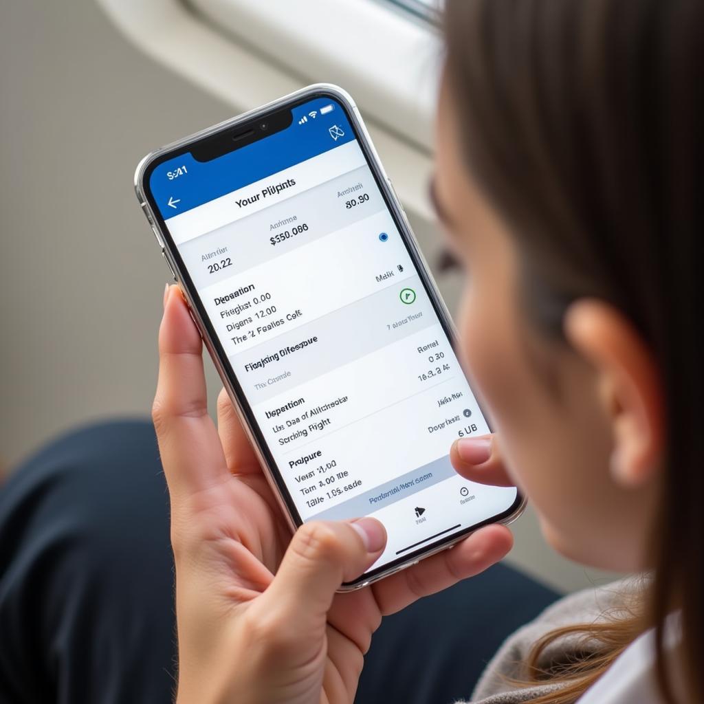 Kiểm tra vé máy bay online trên điện thoại