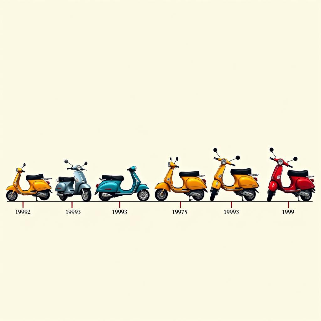 Lịch sử phát triển xe máy Vespa