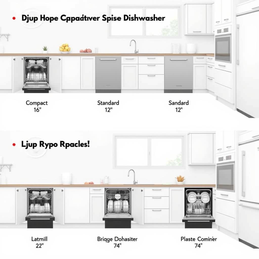 Lựa chọn kích thước máy rửa bát