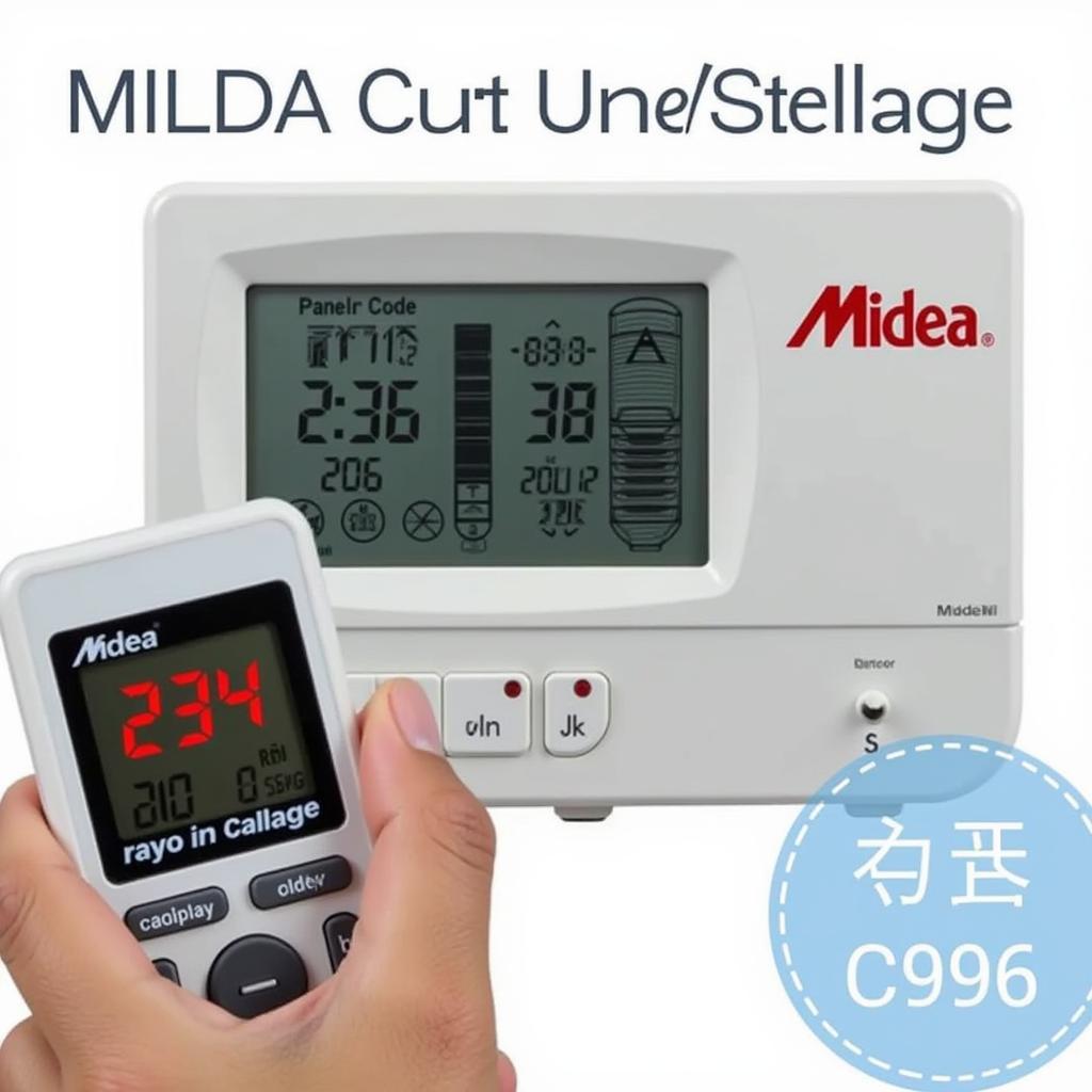 Mã lỗi máy lạnh Midea hiển thị trên màn hình