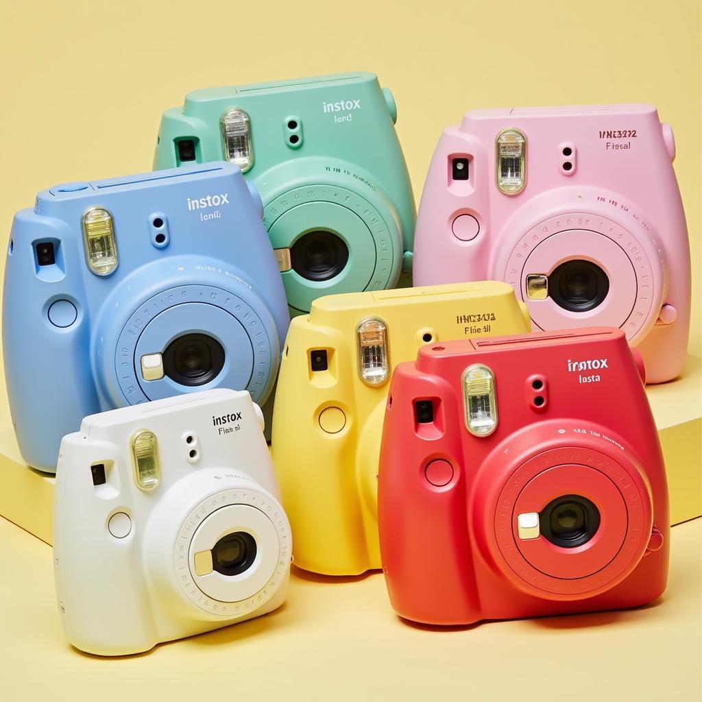 Máy ảnh Instax với nhiều màu sắc tươi trẻ